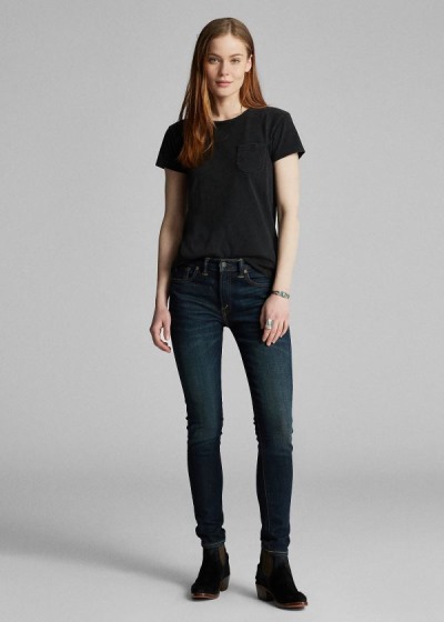 Ralph Lauren Stretch Skinny Jeans Dame Danmark (VNLQF8723)